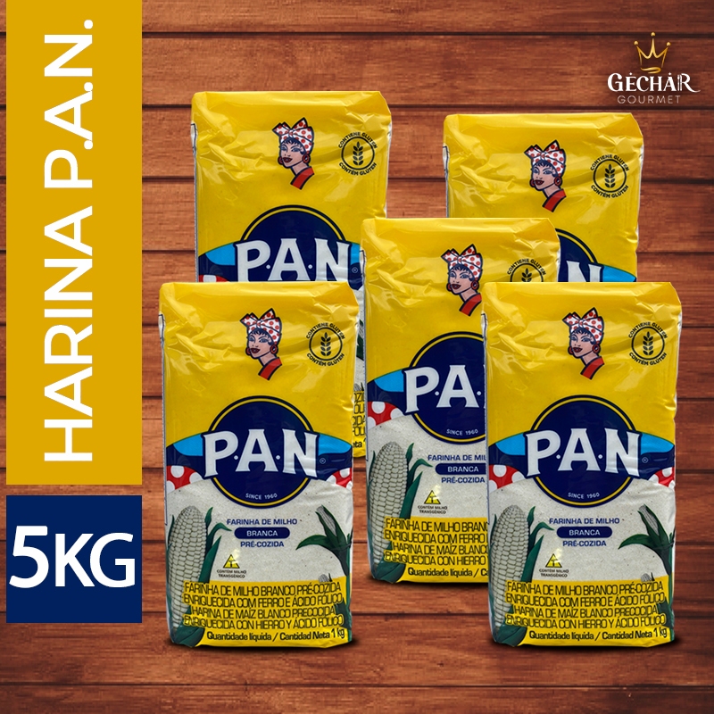 Harina PAN farinha de milho branco, harina PAN pre-cozida enriquecida 1kg