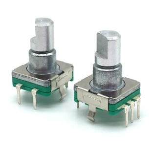 Potenciômetro Encoder Rotativo EC11 com Botão – Interruptor DIP 5 Pinos ...