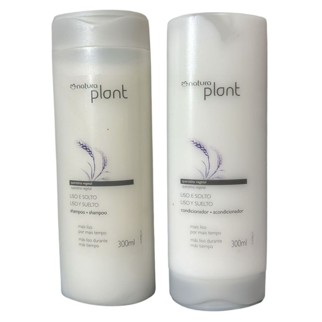 Kit Natura Plant Shampoo e Condicionador Liso e Solto Plant 300ml