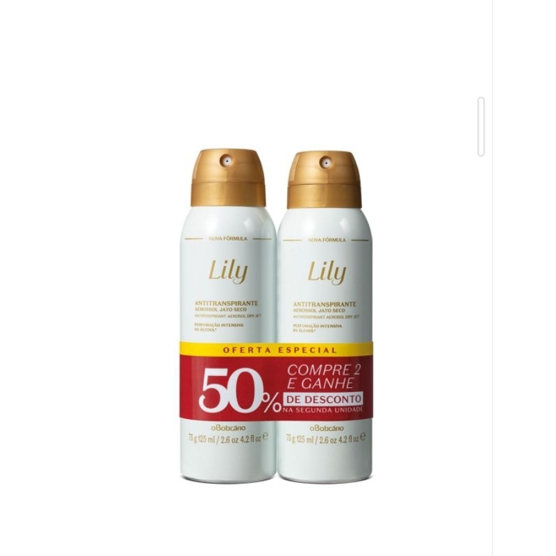 Kit Desodorante Antitranspirante Lily (2 unidades)