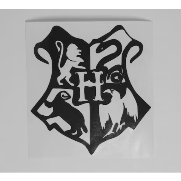adesivo recorte hogwarts harry potter casas