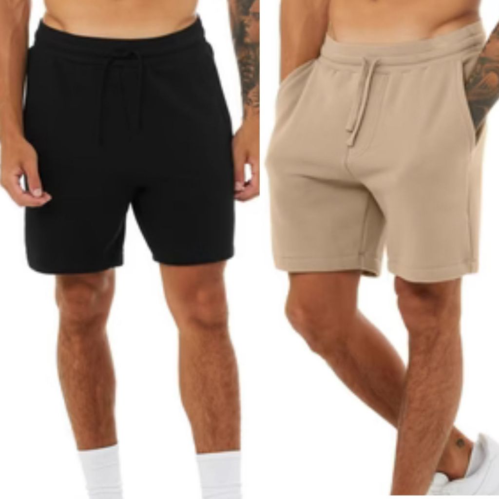 KIT 2 Bermuda Moletom Masculina Short Treino Academia Esporte Fitness Casual com bolso