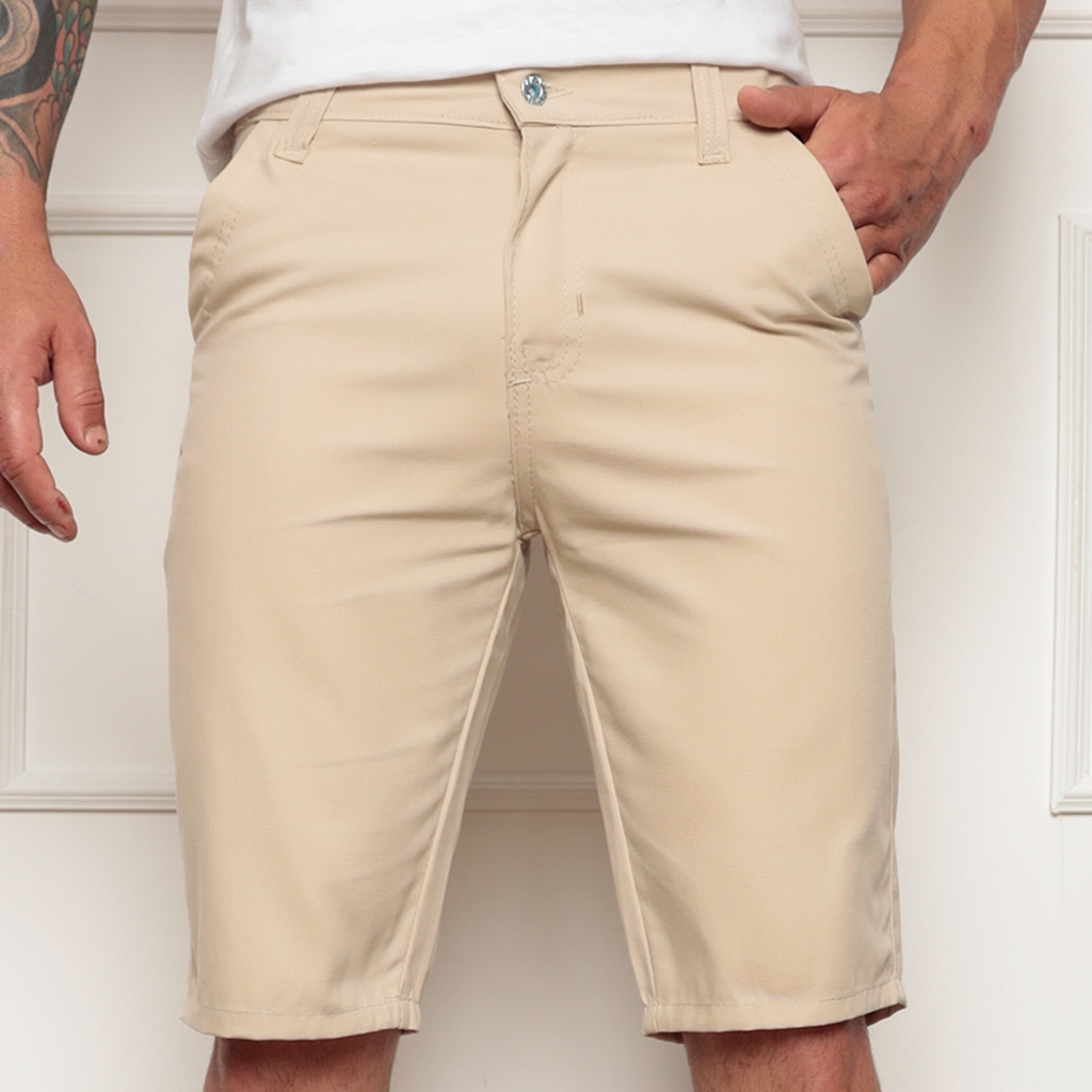 Bermudas Masculinas Jeans Com Lycra Slim Fit PLUS SIZE