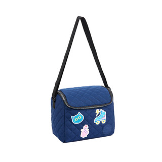 Lancheira Térmica Infantil Menina Feminina Matelassê com Patches Bordados Lindos
