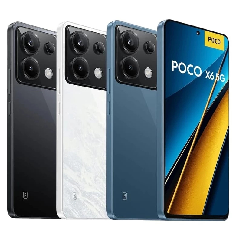 Celular Xiaomi Poco X6 5G, Tela AMOLED 6.67", Câmera 64MP, Versão Global, Original