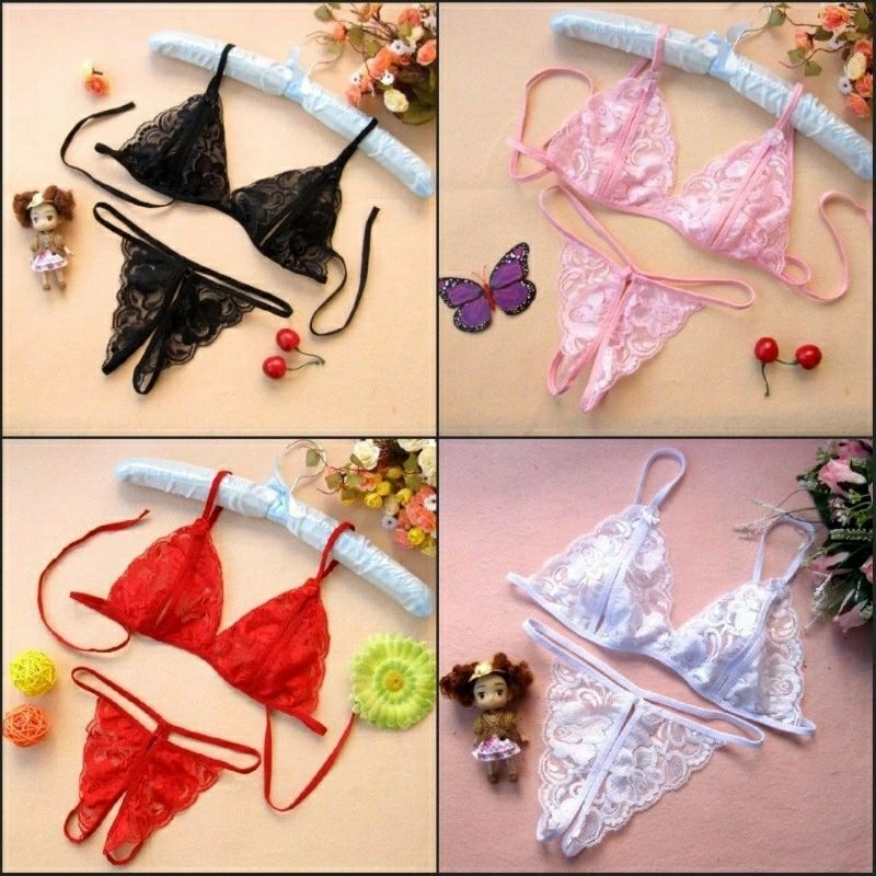 CONJUNTO LINGERIE SEXY ABERTURA FRONTAL