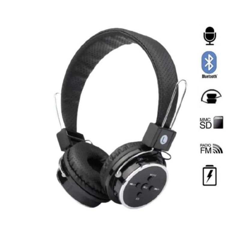 Fone de Ouvido Bluetooth Micro SD Dobravel com Microfone B05 - Preto ...