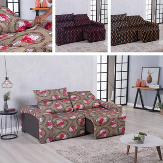 Kit Capa de Sofá Retrátil e Reclinável 2 Lugares Estampados Luxo