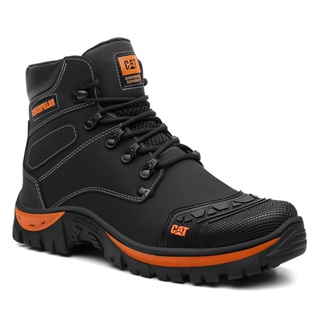 Coturno Bota Masculina Adventure Couro Leg timo Palmilha Anat mica