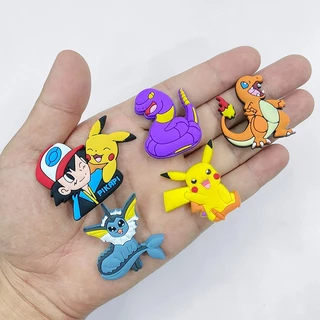 kit com 26 Pins Bottons enfeite para crocs e sandalias pokemon silicone