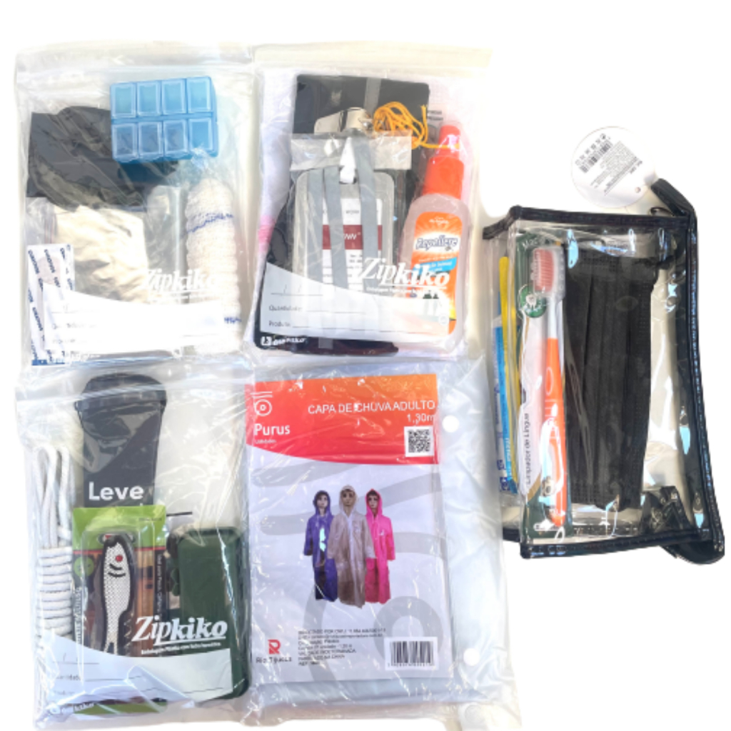Kit de Emergência JW para Mochila de Emergência Viagem Acampamento Trilha