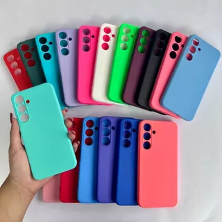 Capinha Para Samsung S24 Plus / Capa Case Silicone Aveludada Colorida Forrada (CF26) (2)