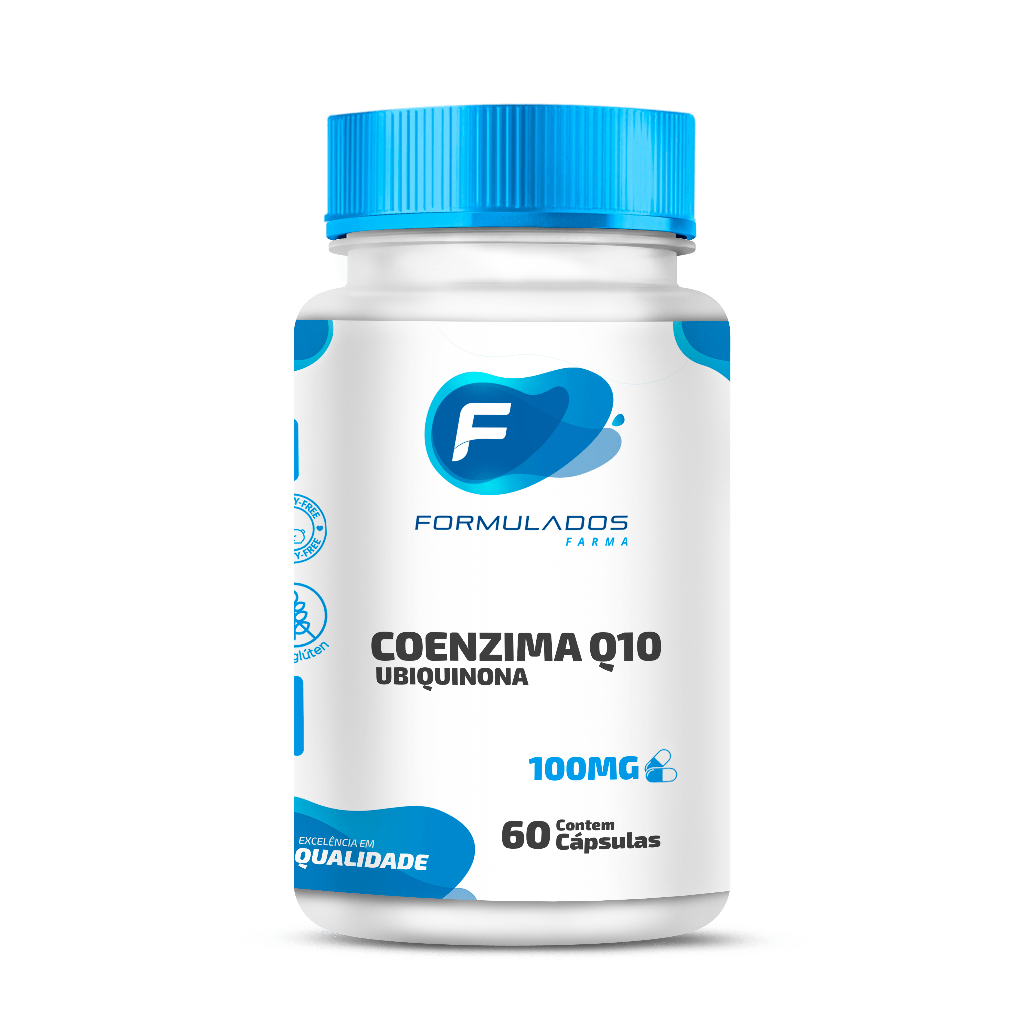 Coenzima Q10 Ubiquinona 100mg 60caps - Formulados Farma