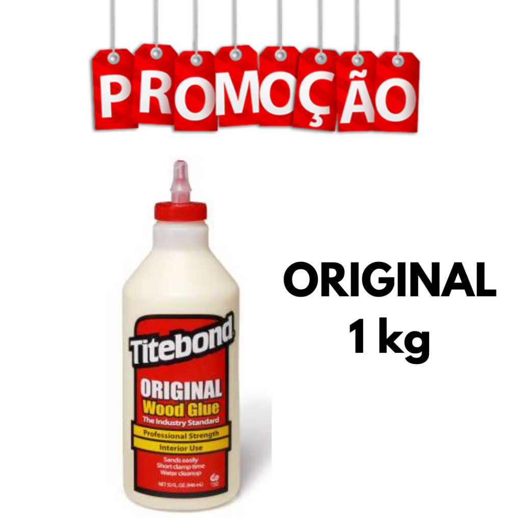 Cola Original P/ Madeira Wood Glue 1,02 Kg Titebond