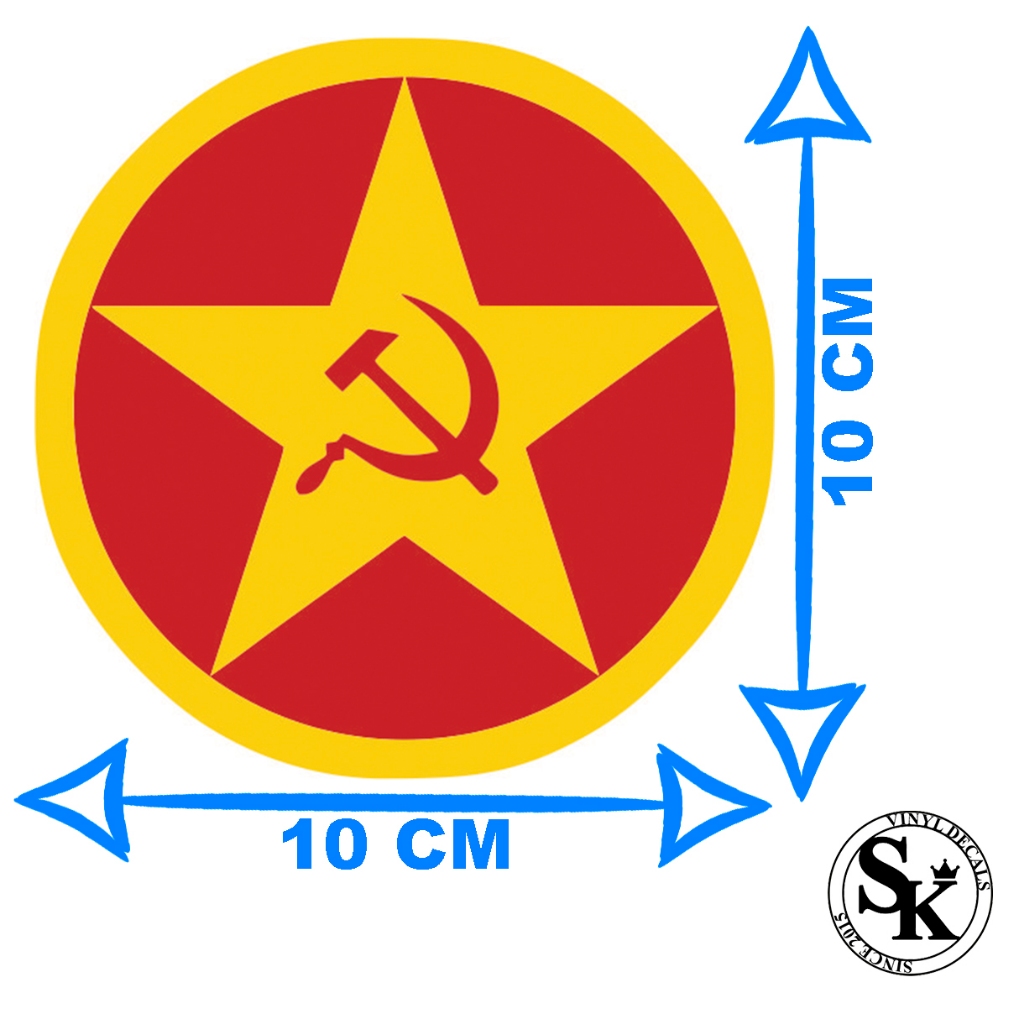 Adesivo Estrela Comunista Soviético Circular Su1 Ww2 ótima qualidade ...