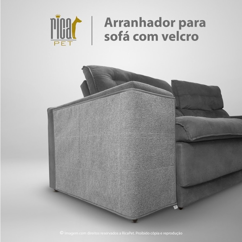 Arranhador de Sofá para Gatos - Protetor de Móveis com Presilhas de Fixação
