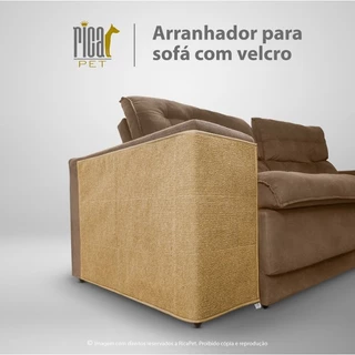 Kit 2 Arranhadores Premium / Protetor de Sofá para Gatos - Duas Unidades Anti Estresse com Velcro