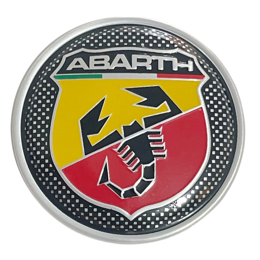 EMBLEMA DE ALUMINIO PARA VOLANTE FIAT ABARTH 5,5 CM DIÂMETRO