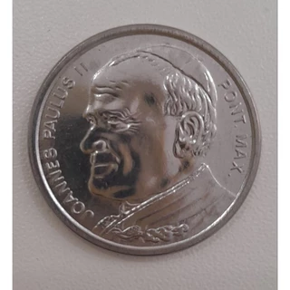 medalha papa original produzida pela casa da moeda do Brasil.
