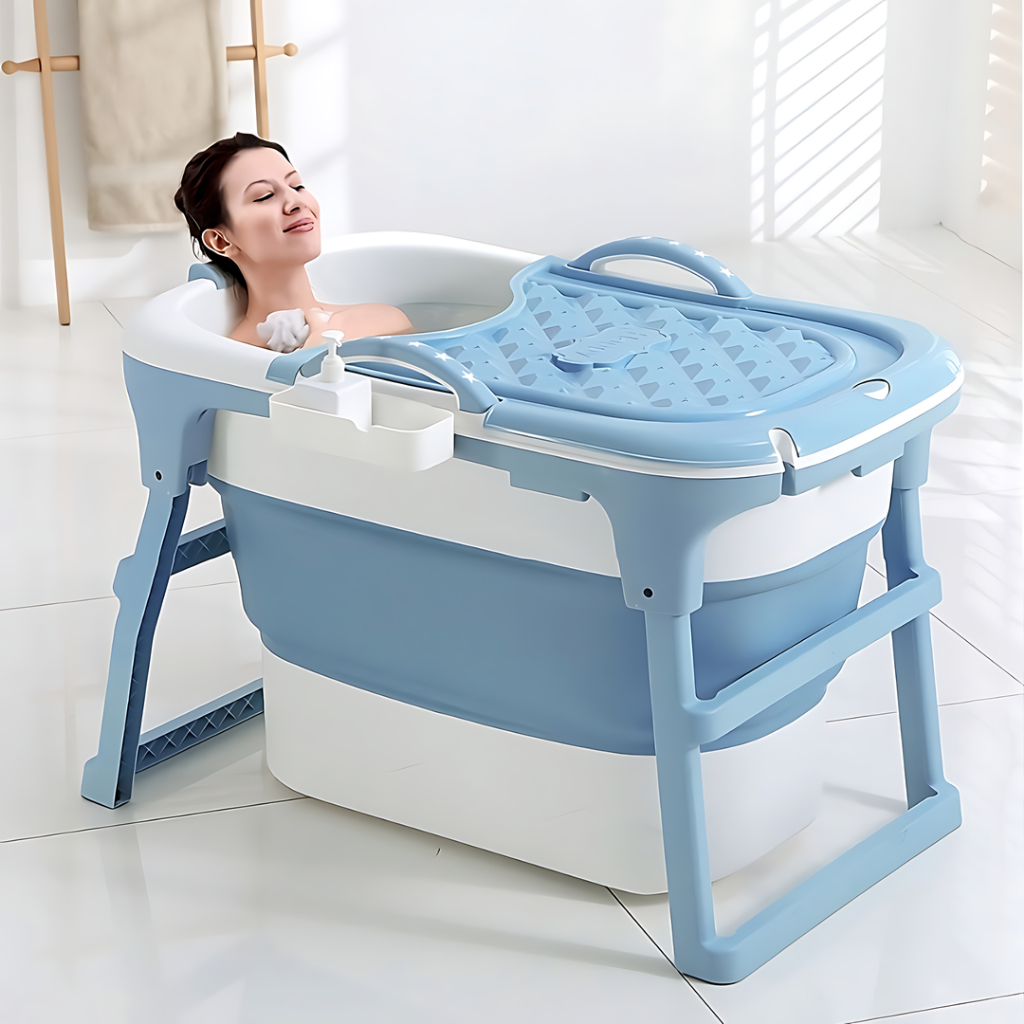 Banheira Portátil Dobrável Grande Adulto 105cm Para Box | Shopee Brasil