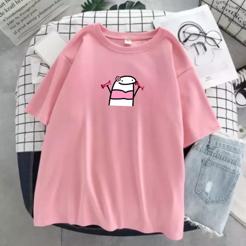 Camiseta TikTok Fofa Tumblr Treino 100% Algodão