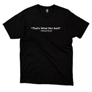 Camiseta Michael Scott That's What She Said The Office 100 % Algodão