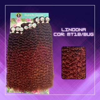 Cabelo Cacheado Bio Fibra Lindona Fashion Classic 70cm COR SP18/613 - Mega  Hair - Magazine Luiza, cabelo lindona bio fibra 