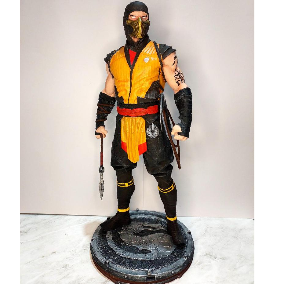 Scorpion Mortal Kombat Estátua Action Figure Impressão 3D