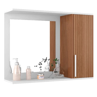 Armario Espelheira Space Com Porta - Cor