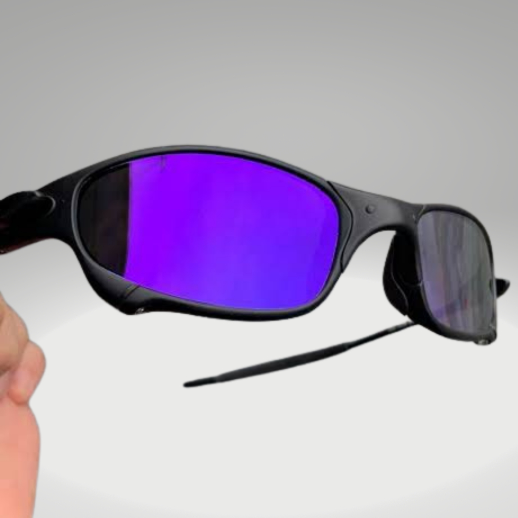 Óculos de Sol Juliet Carbon Juliette Oculos Masculino Lente Roxa - Kit ...