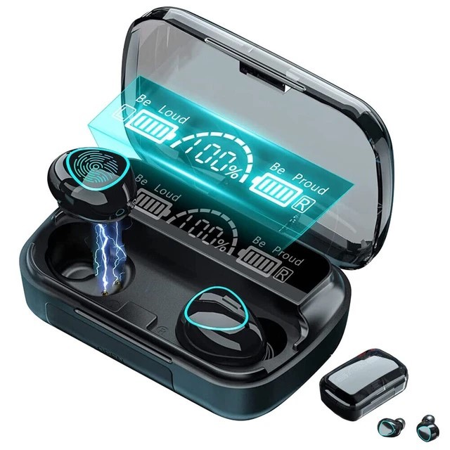 Fone Bluetooth Sem Fio Á Prova D'água Controle De Toque Wireless 5.3 Case M10 | Shopee Brasil