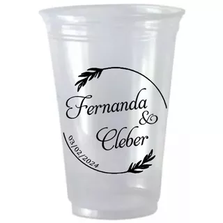 100 Copos Descartáveis Personalizados 440ml