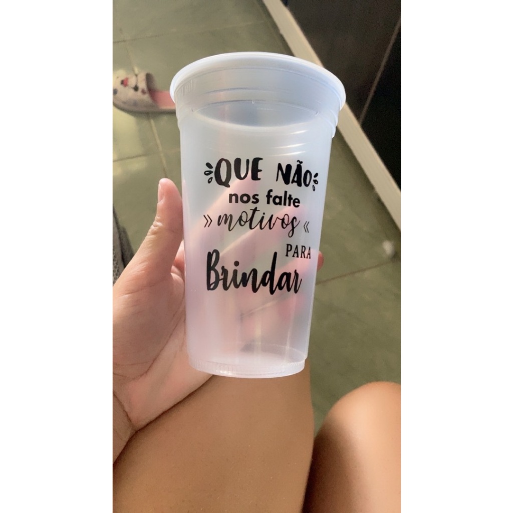 50 Copos descartáveis personalizados 770ml