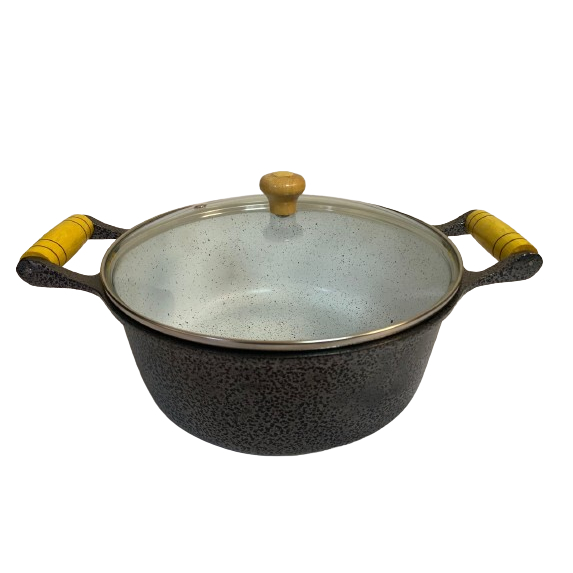 PANELA ALUMINIO FUNDIDO GROSSO - ANTIADERENTE - CERAMICA - PRETO