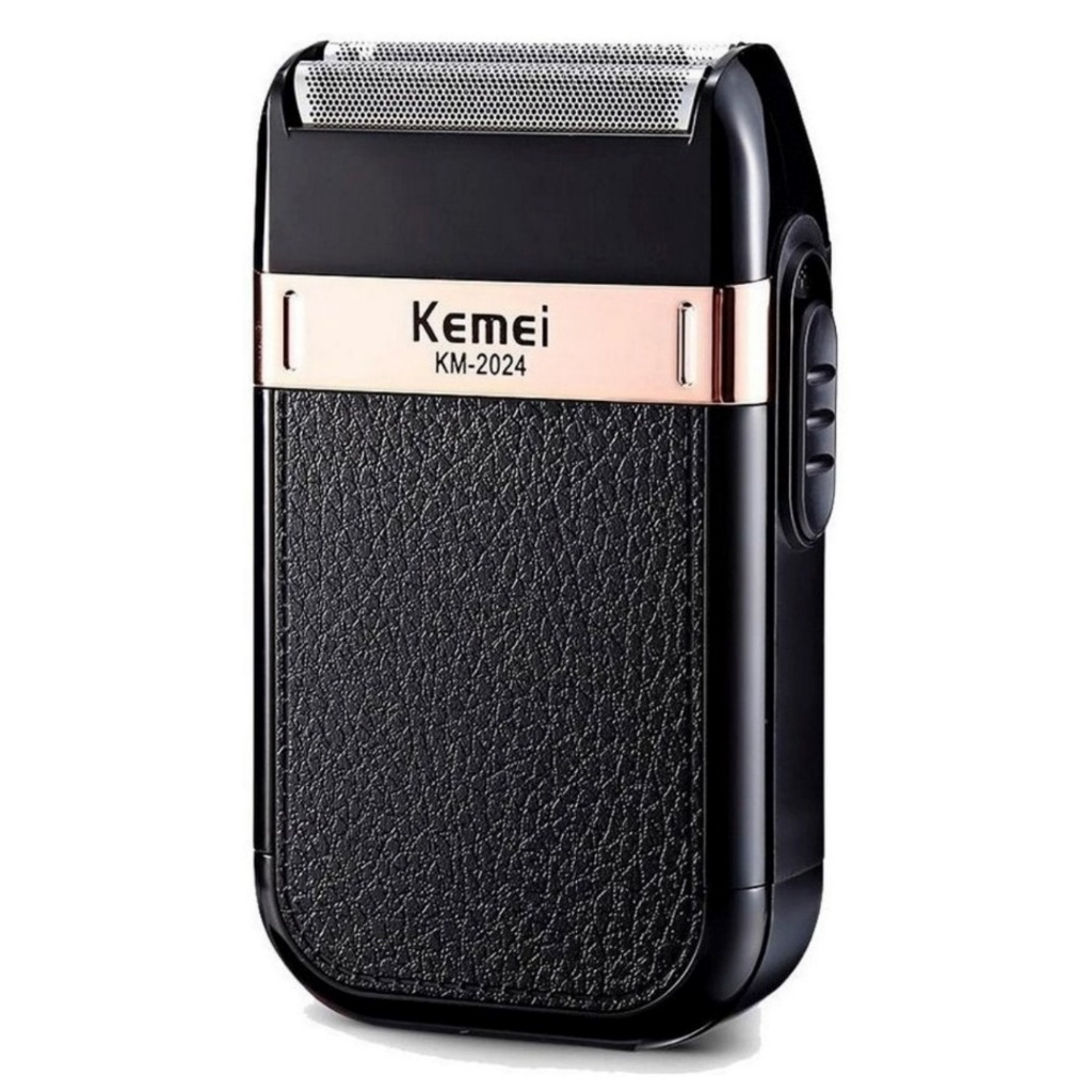 Maquina de Barbear Elétrico Sem Fio Recarregável Kemei Classic Shaver KM-2024