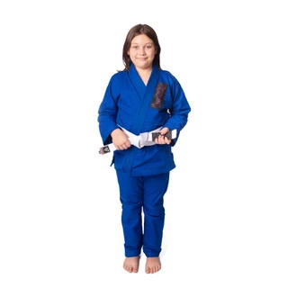 Kimono de Jiu Jitsu Infantil Sarja Azul kids Refoçado Judô Dobok Treino Envio IMEDIATO Feminino