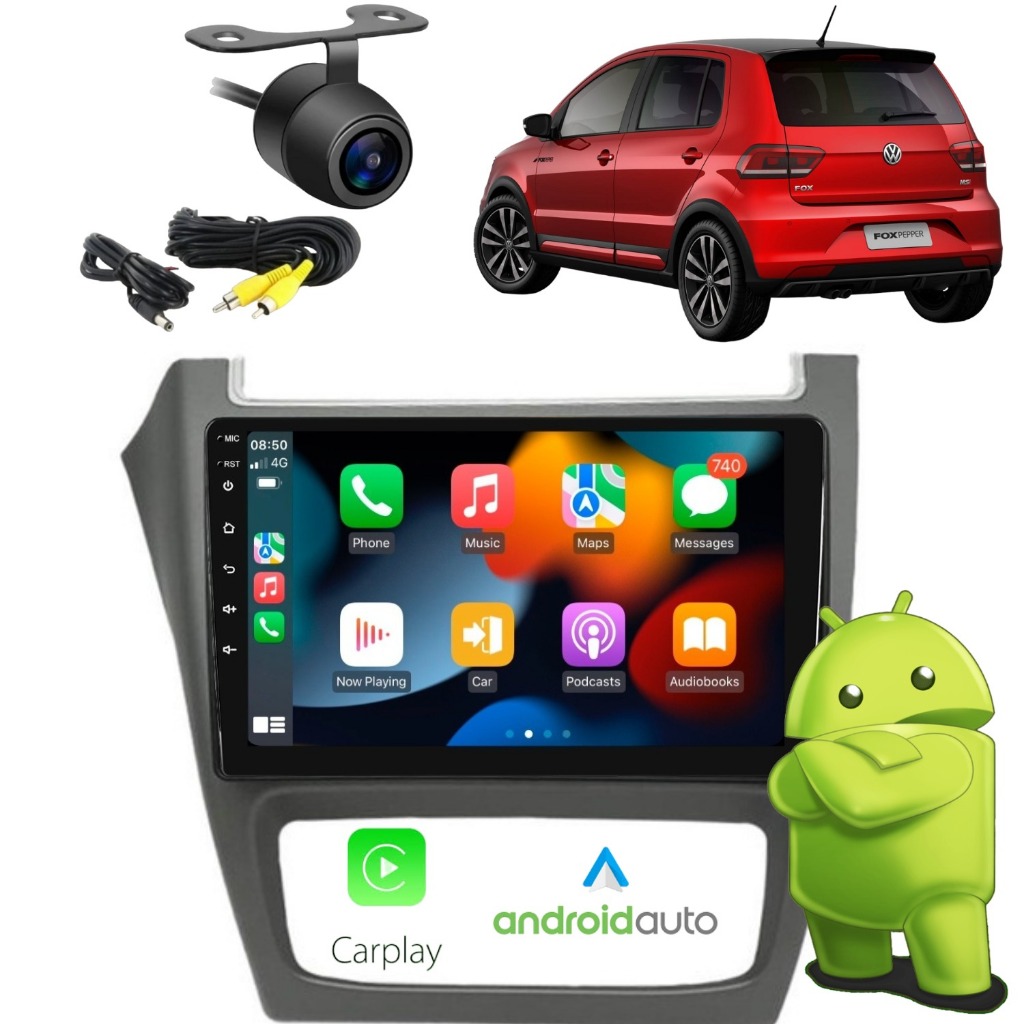 Central Multimidia Fox Cross Fox 9 Pol Android Auto Carplay | Shopee Brasil