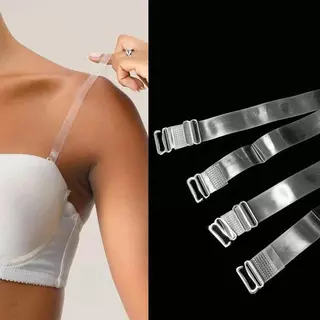 Kit 05 Pares de Alças de Sutiã de Silicone Removivél Transparente Alça de Silicone Lingerie