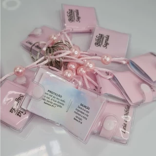 Chaveiro Bíblia Sagrada Com Pérola, Kit com 12 peças (rosa) em Oferta na Shopee
