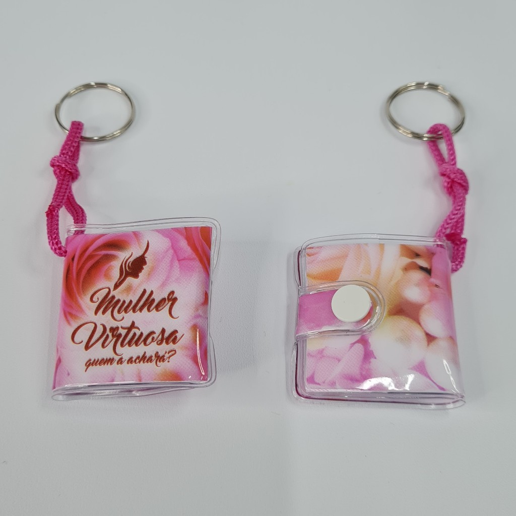 Chaveiro Bíblia Mulher Virtuosa, Kit 12 Pçs (B03)