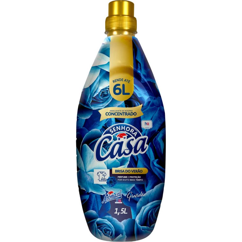 Amaciante de Roupas Concentrado Aromasil 1,5l