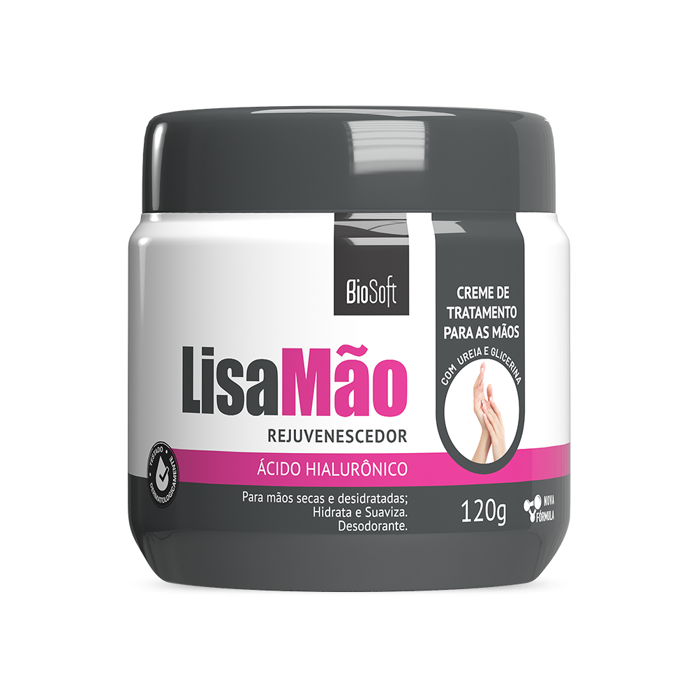 Creme Lisa Mão Ácido Hialurônico 120g