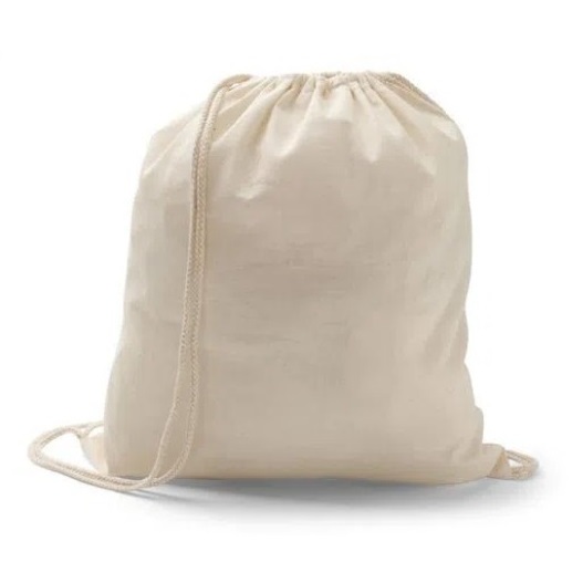 Mochila Ecológica Sustentável 40x40 100% algodão cru lisa