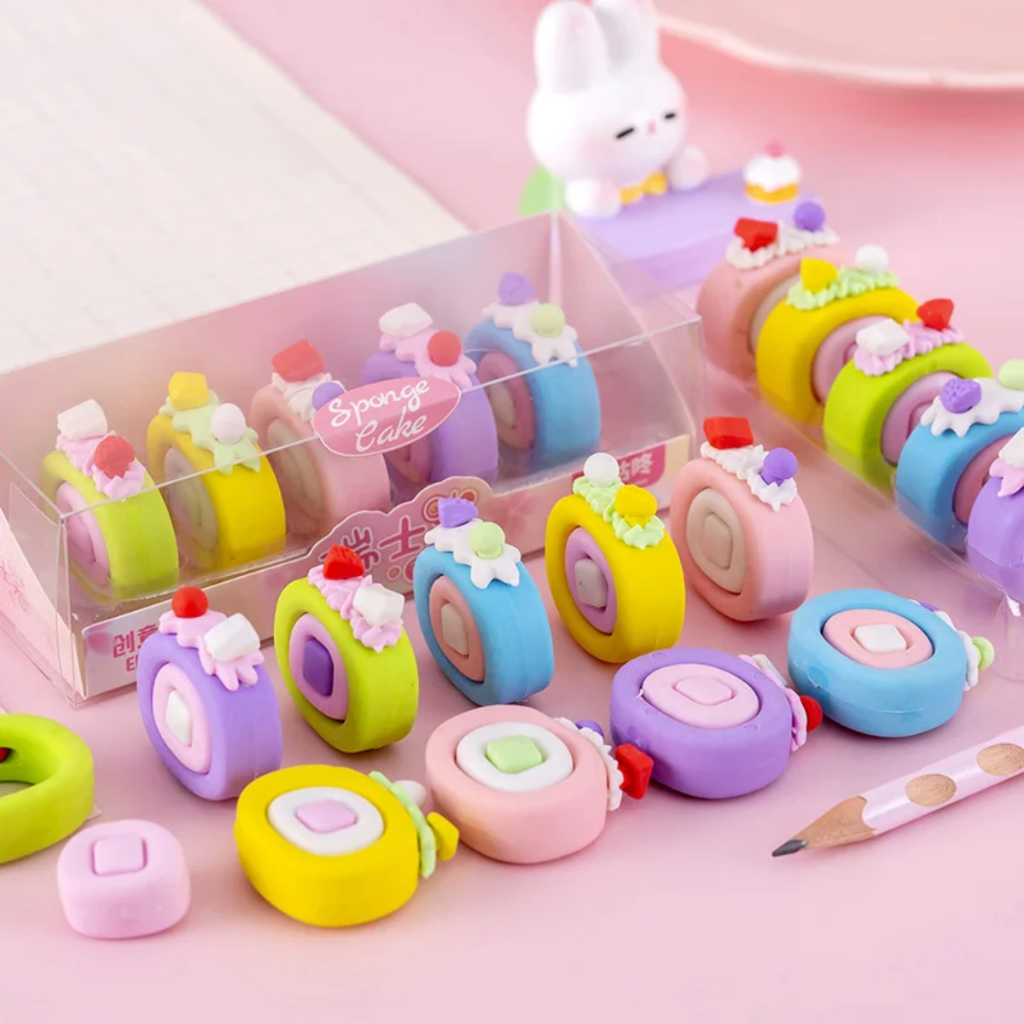 Kit borrachas fofas mini fofo donuts Papelaria criativa kawaii | Shopee ...