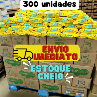Caixa Kit Com 300 Lenços/Toalhas Umedecida Kit Higiene Bebe Promoção