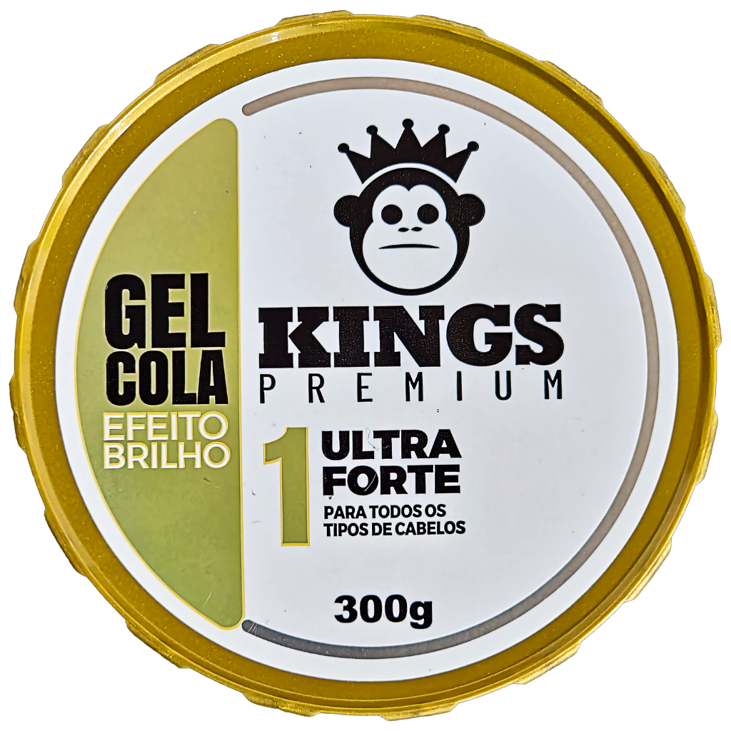 Gel Cola Kings Premium Fixação Extra Forte Todos os cabelos