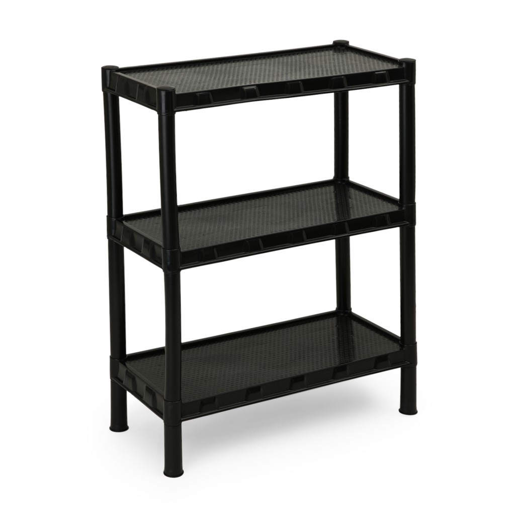 Estante Prateleira Modular Multiuso Organizadora Plástico com 3 Prateleiras - COM PEZINHOS - Agraplast