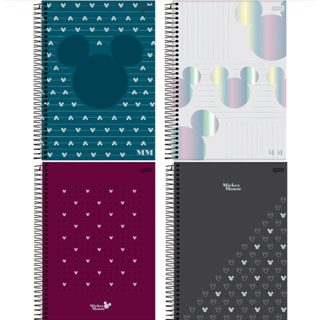 Caderno Mickey Arts Disney Office 1 Matéria 80 Folhas Universitário