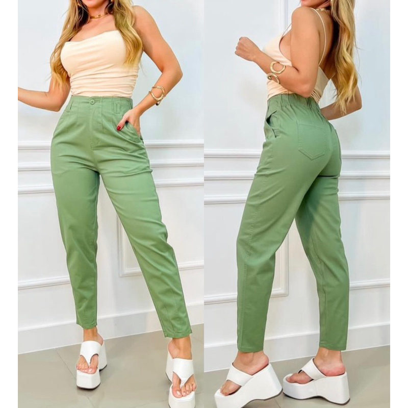 Brim Verde Tecido Sarja Para CalÇa Calça Feminina Brim Sarja