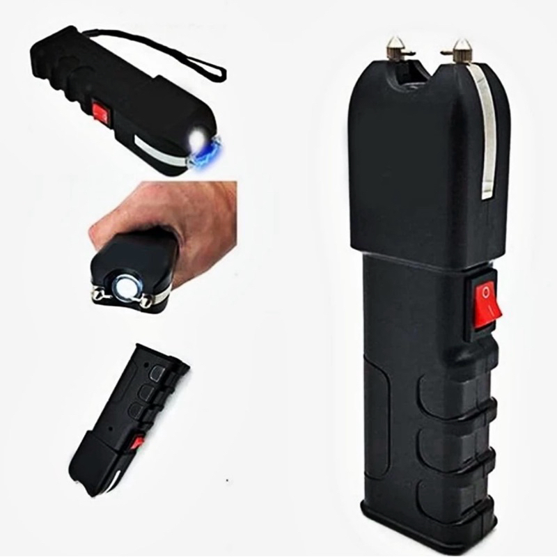 Lanterna teaser de choque defesa pessoal Recarregável
